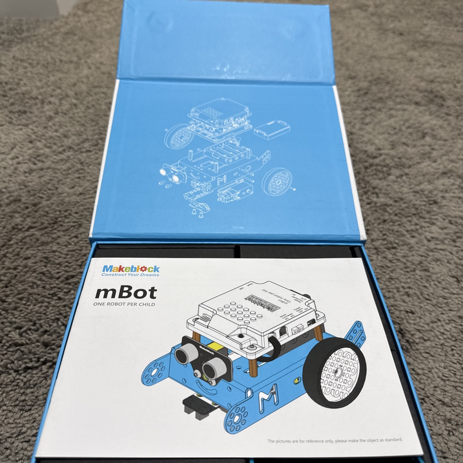 Makeblock mBot Educational Robot Kit Blue STEM Bluetooth 90053 Brand New Sealed