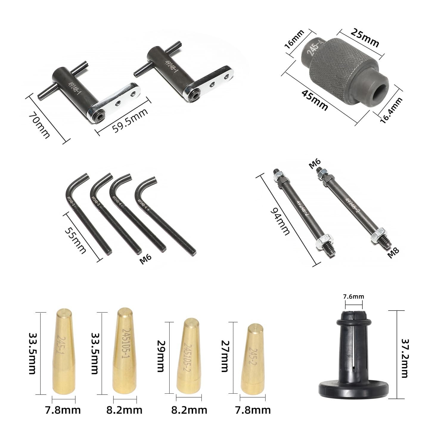 Fuel Injector Rail Assembly Remover Tool GM245 Fuel Injector Seals … Fast Ship