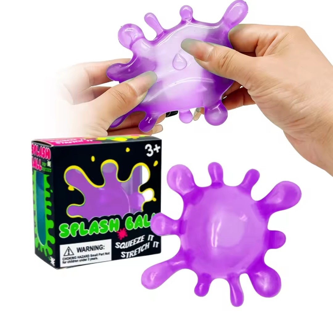 Purple NeeDoh 💜 SPLOOT SPLAT Nee Doh Splatter Fidget Squishy 🚚Free Delivery