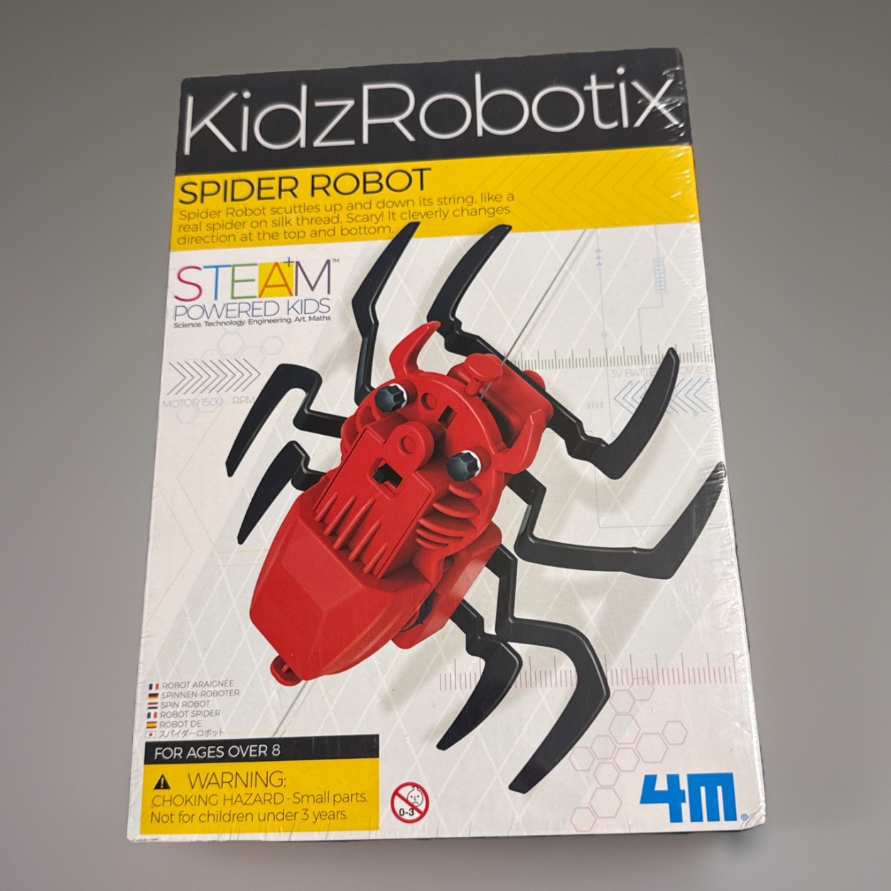 4M KidzRobotix Steam Powered Spider Robot Steam Powered Kids Ages 8+