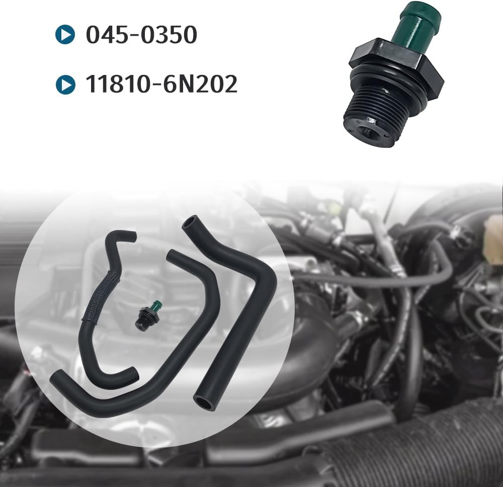 3PCS Breather Hoses with PCV Valve Compatible with Nissan Frontier Pathfinder…