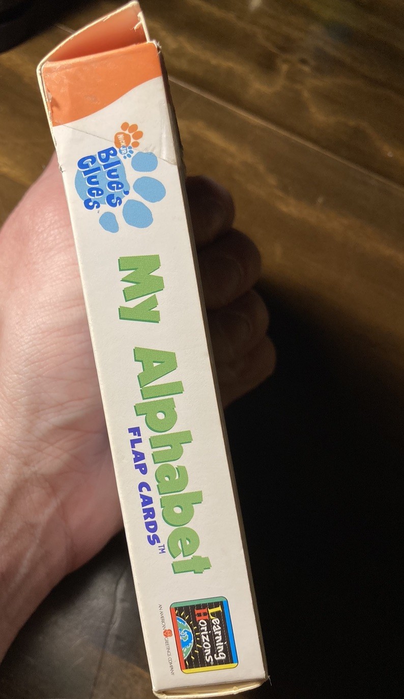 VTG 2003 Blue’s Clues Flap Flash Cards ABC My Alphabet Complete Nick Jr Y2K