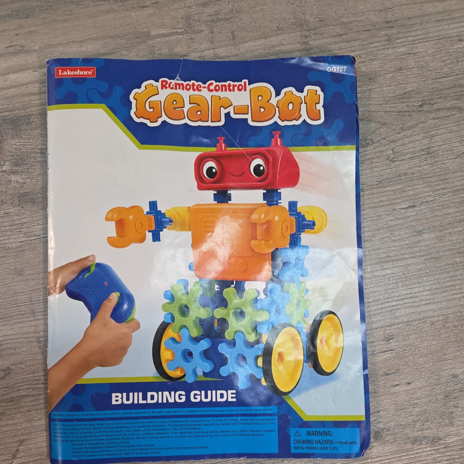 Lakeshore Learn & Play Gear-Bot w/Remote, Motorized Base, Pieces, & Manual works