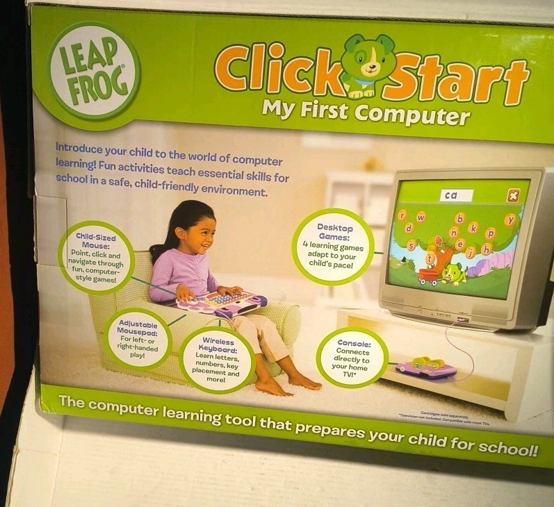 LeapFrog Clickstart My First Computer Wireless Keyboard NEW & SEALED Educational