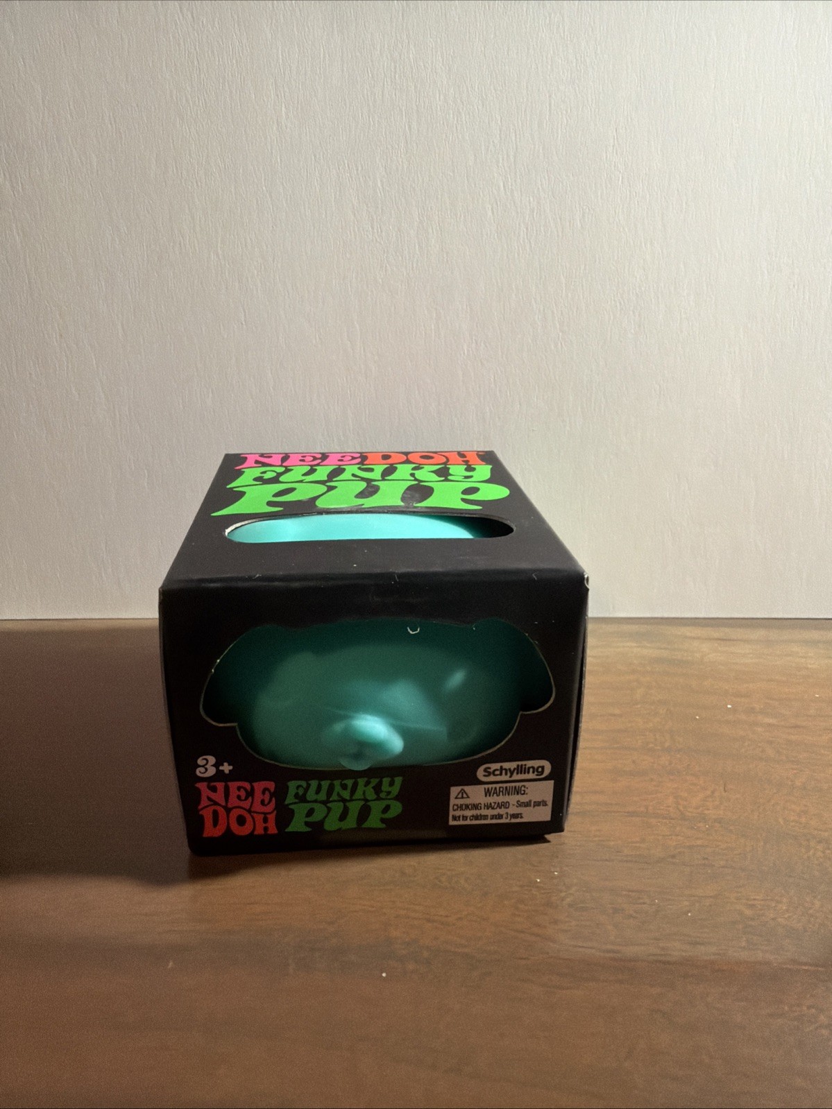 Needoh Funky Pup Blue Teal Authentic New In Box Squish Schylling Toy