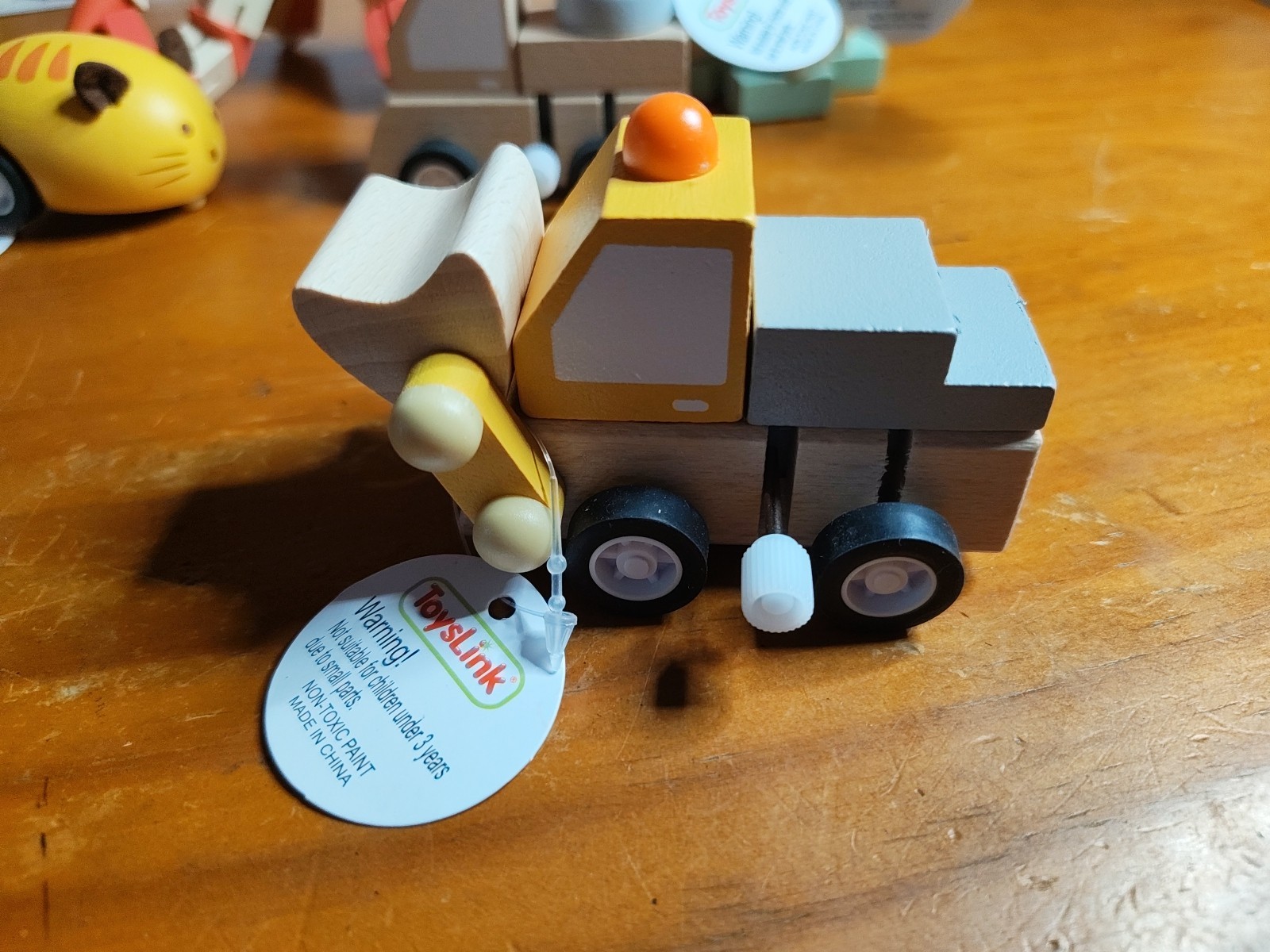 Toyslink Wooden Toys👨‍🎓 lot Of 5 – Dinosaurs Trucks👨‍🎓 Educational (B1)