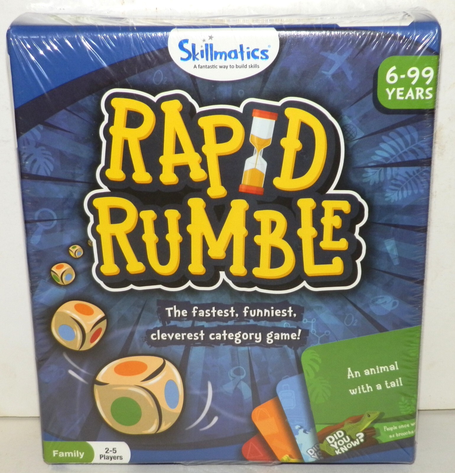 Rapid Rumble Board Game Educational Gifts for 6 Year Old And Up, Adults Teens