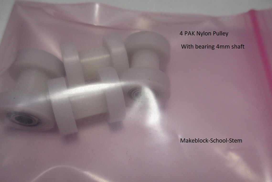 4 PAK Makeblock Nylon Pulley With Bearings * Open Source