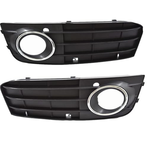 Front Bumper Fog Light Grille Grill Cover Replacement for A4 B8 A4L 2009-2012