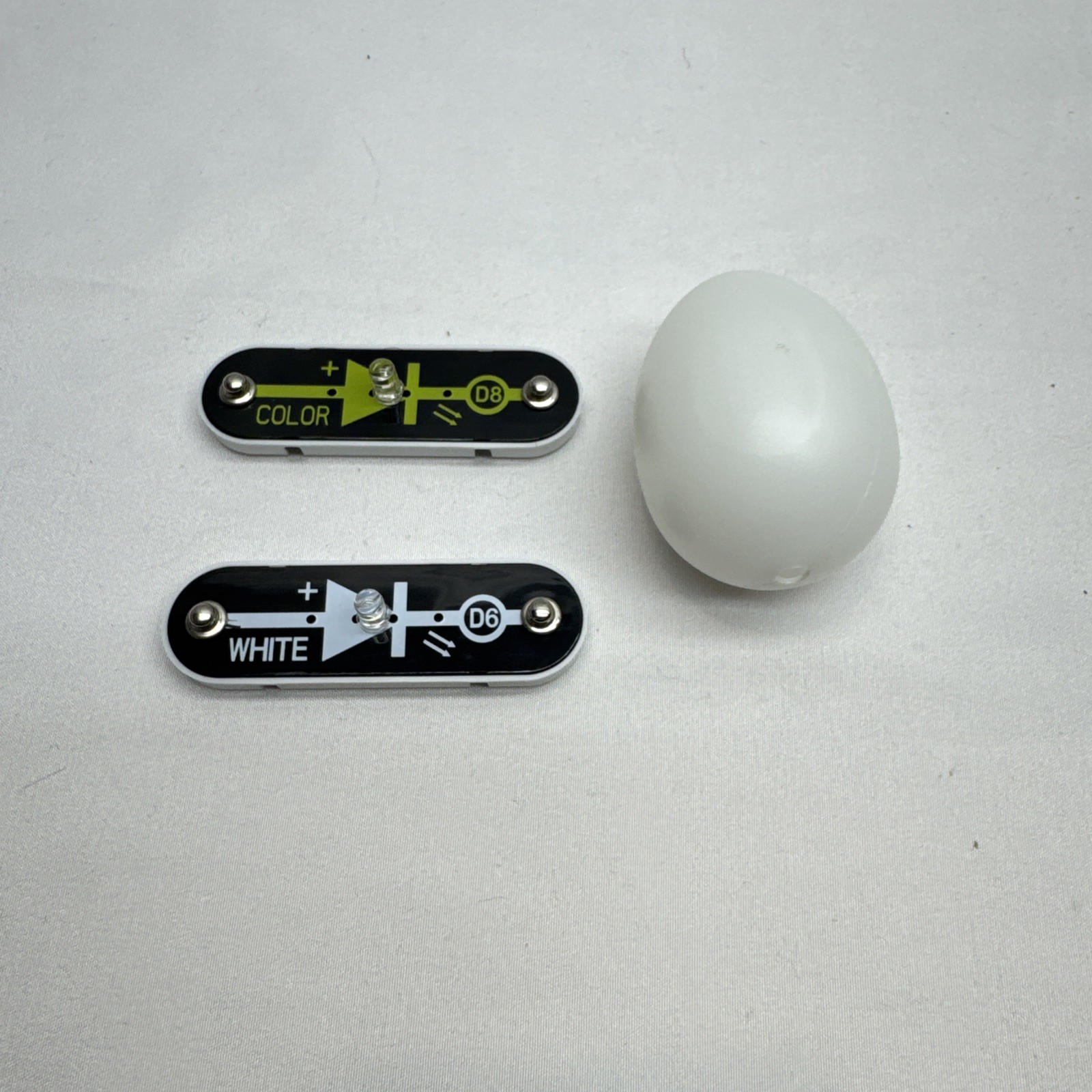 ELENCO Snap Circuits Replacement Part: D6 White, D8 Color and Egg