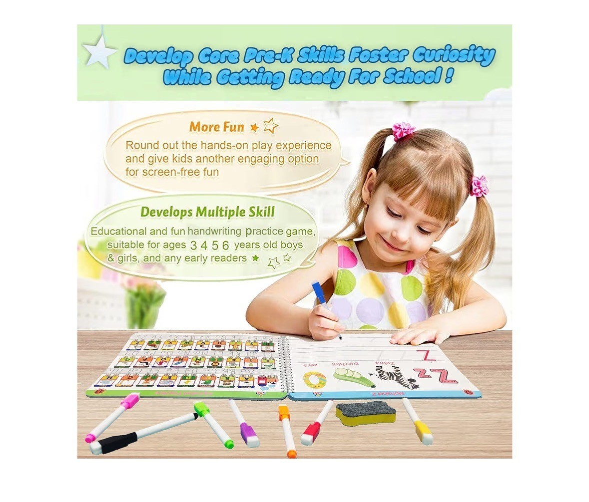 Preschool Educational Game Handwriting Tracing Numbers Alphabet Learning Kit toy