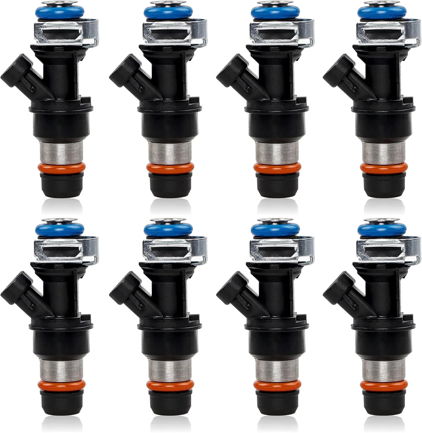 4.8 5.3 6.0 Fuel Injector 4 Holes 8Pcs, Compatible with 1999-2006 Chevrolet Silv