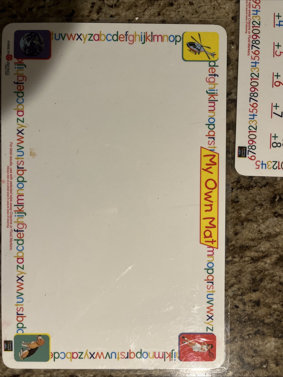 Vintage EduMat Let’s Multiply Numbers Level 2 Learning Placemat
