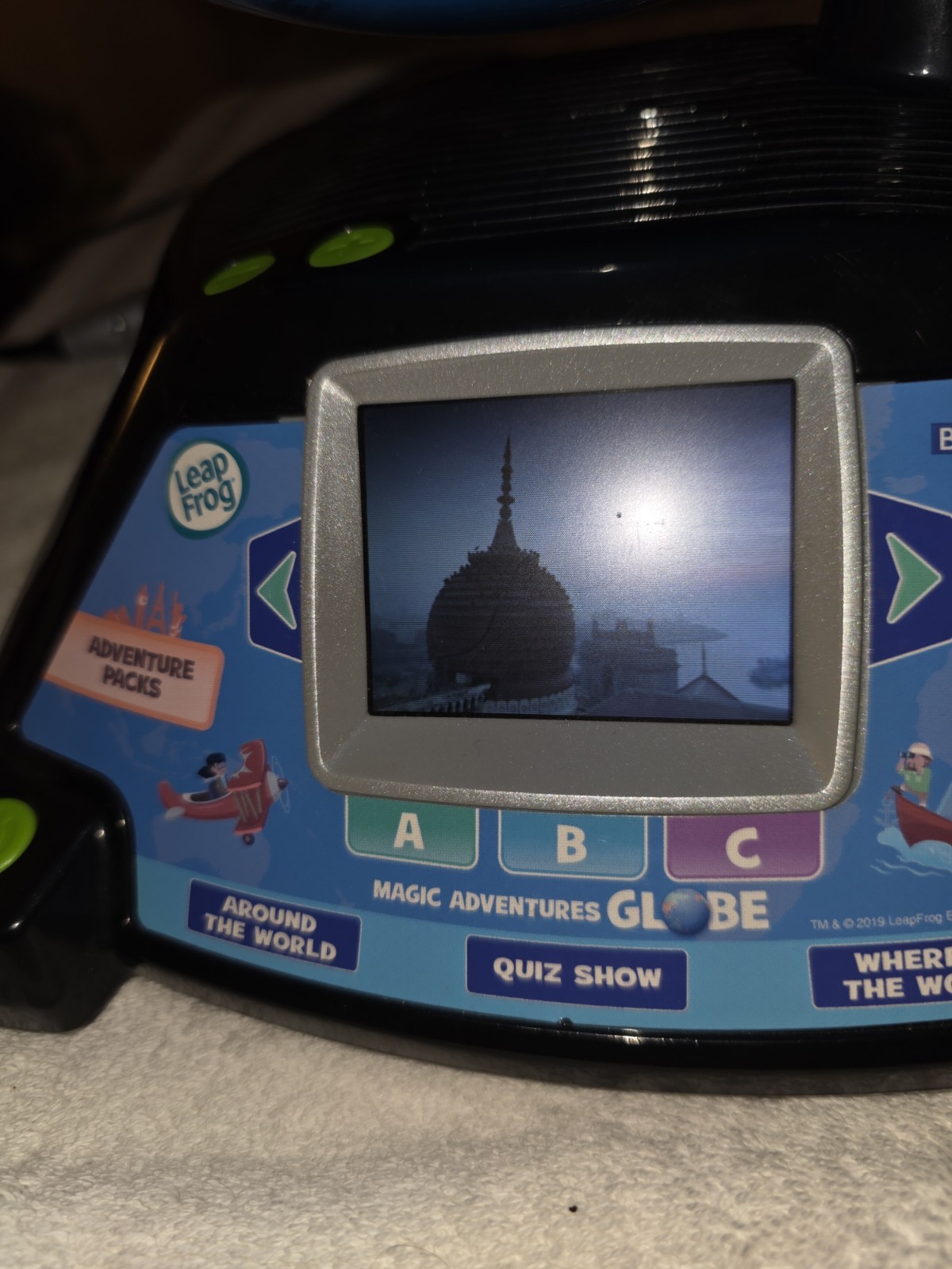LeapFrog 80-605400 Magic Adventures Globe Educational Toy Tested New Batteries
