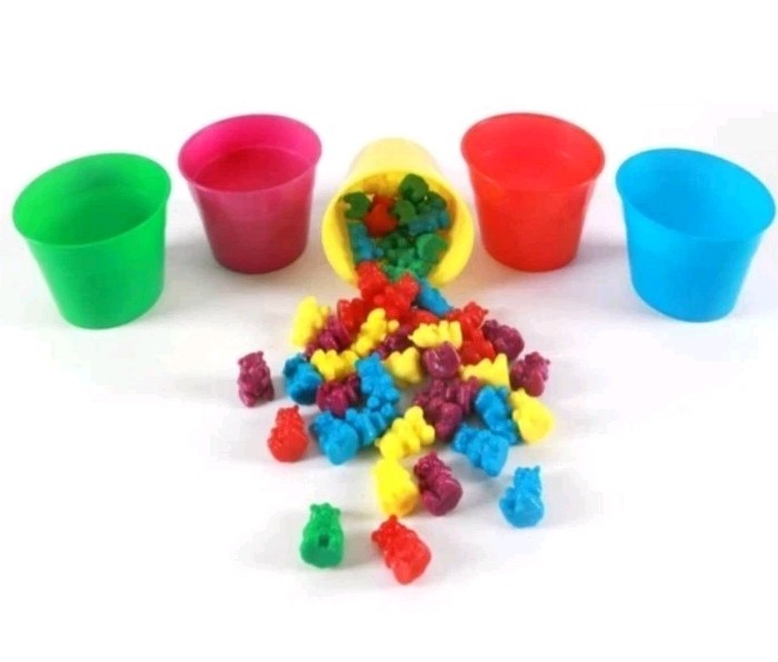 50 Counting Bears with 5 Cups