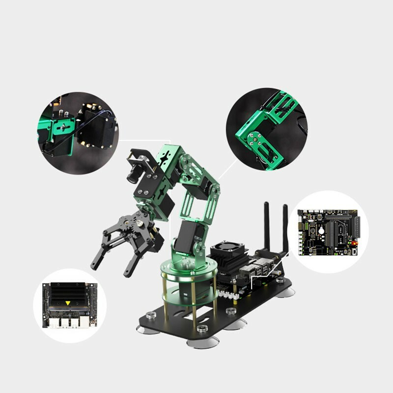 DOFBOT AI Robotic Arm 6 Axis Robot Arm w/ ROS Mainboard For JETSON NANO 4GB B01