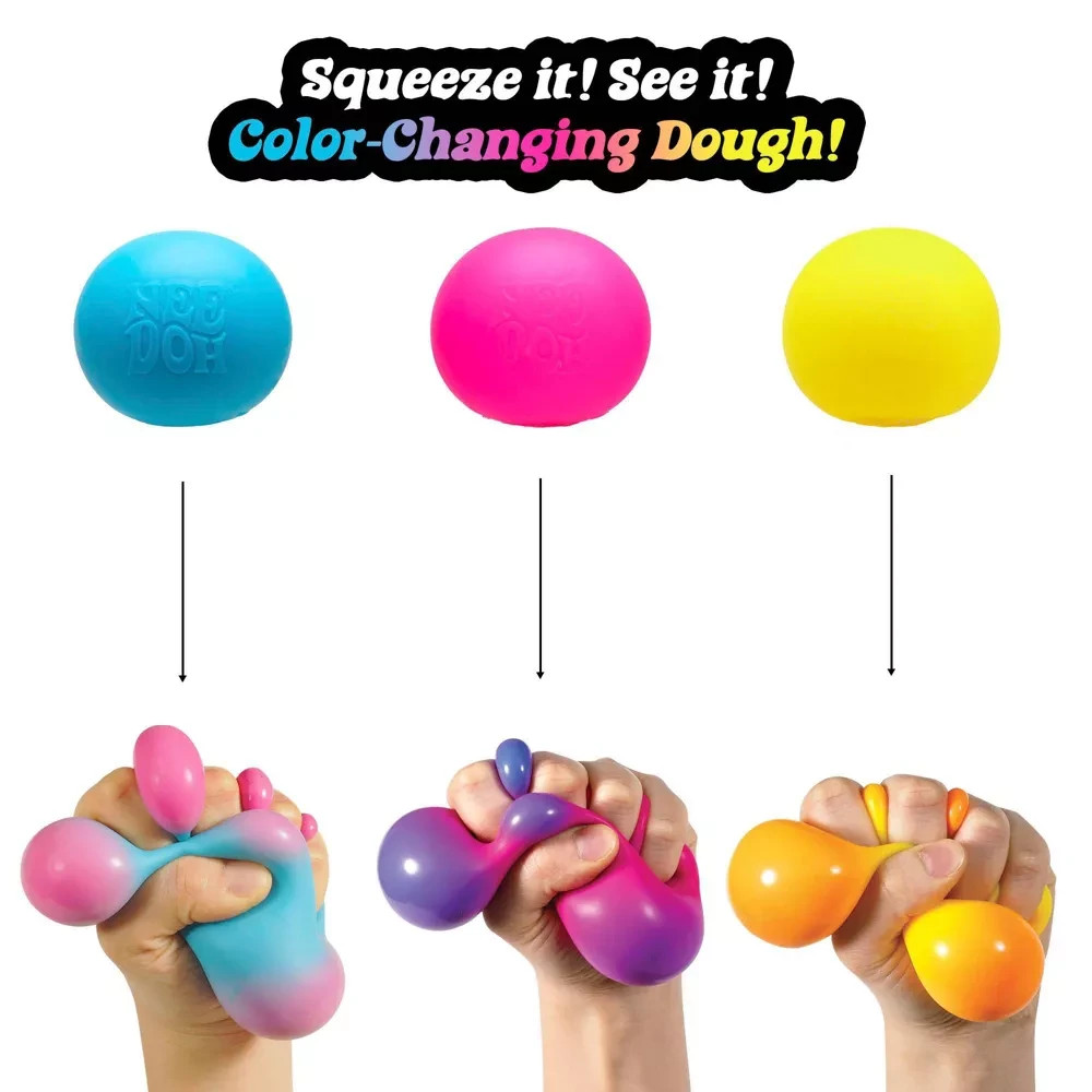 Schylling NeeDoh Color Change Squishy Fidget Toy – Blue to Pink NEW RARE
