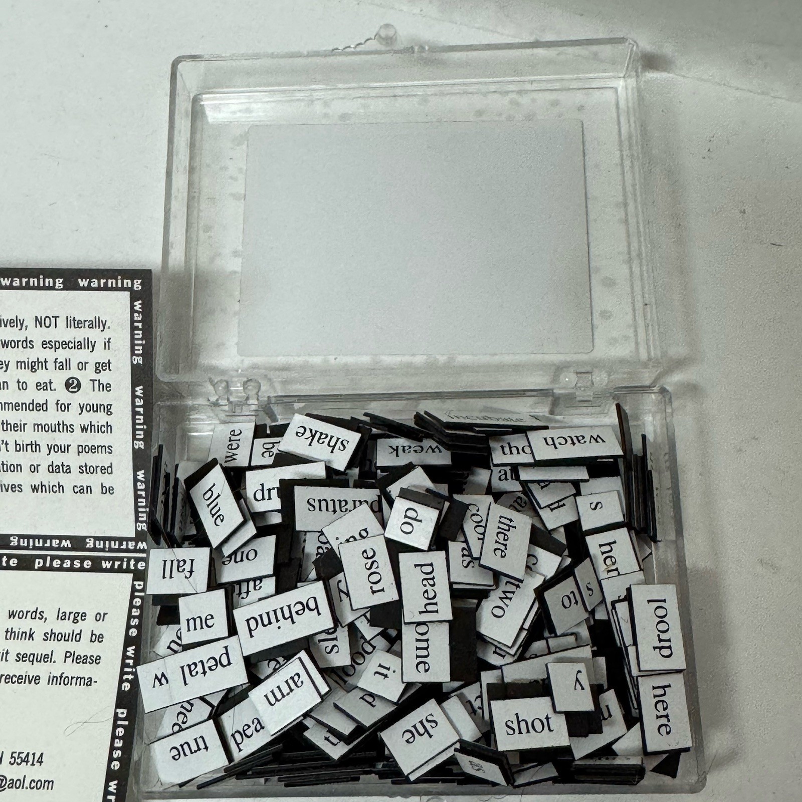 VTG 1993 Magnetic Poetry Word Phrase Magnet Kit Create Learning Fun Dave Kapell