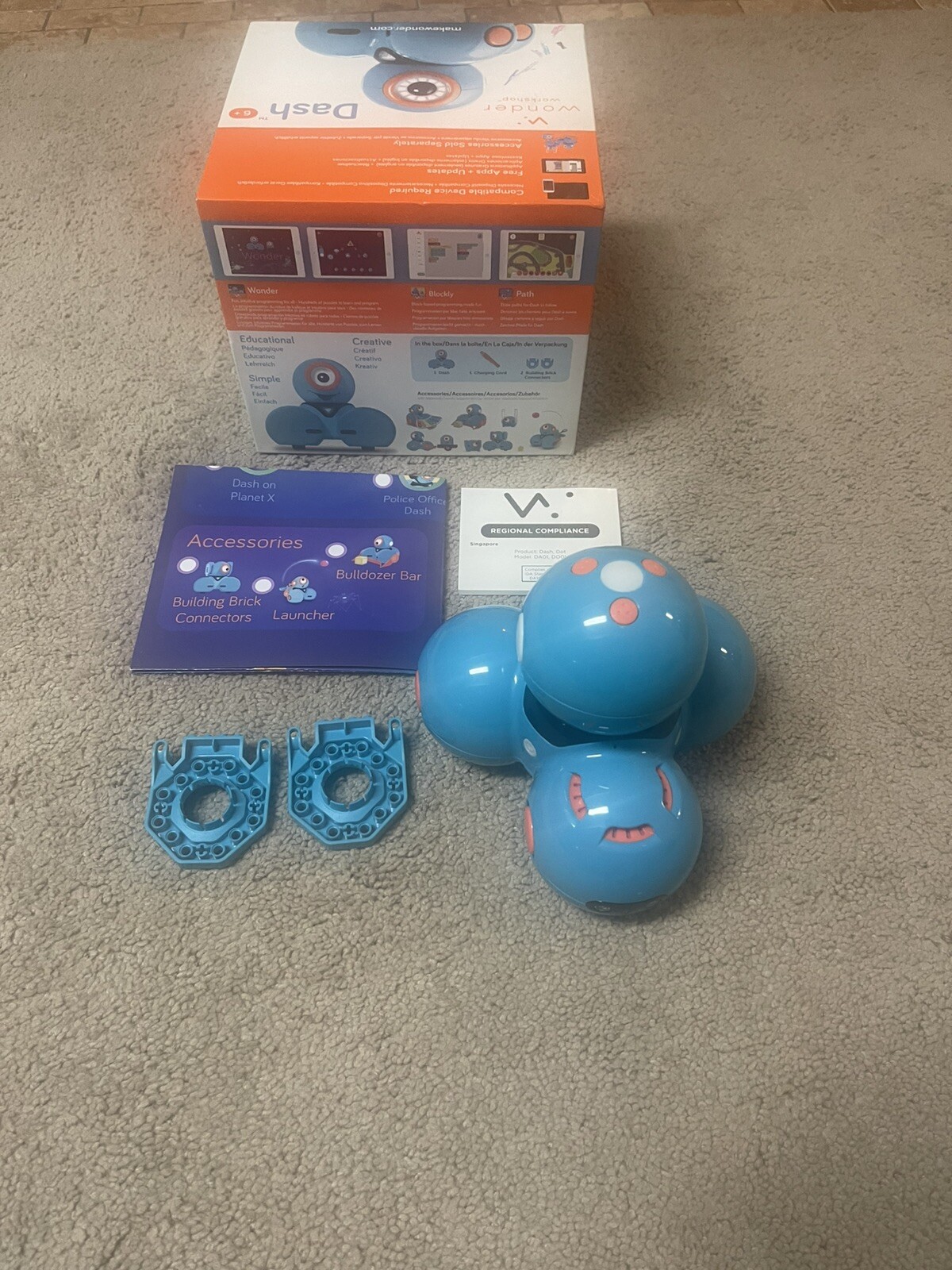 Wonder Workshop DA01 Dash No Charger Tested- Works