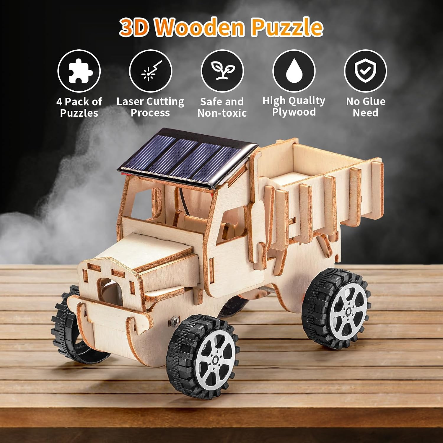 STEM Kits for Kids Ages 8-10 10-12, Wood Building Crafts Kit for Boys 8-12