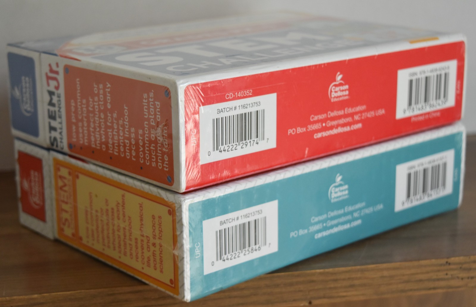 Carson Dellosa , STEM Challenge, Grades PK-1 & 2-5, Lot of 2 New/Sealed Boxes