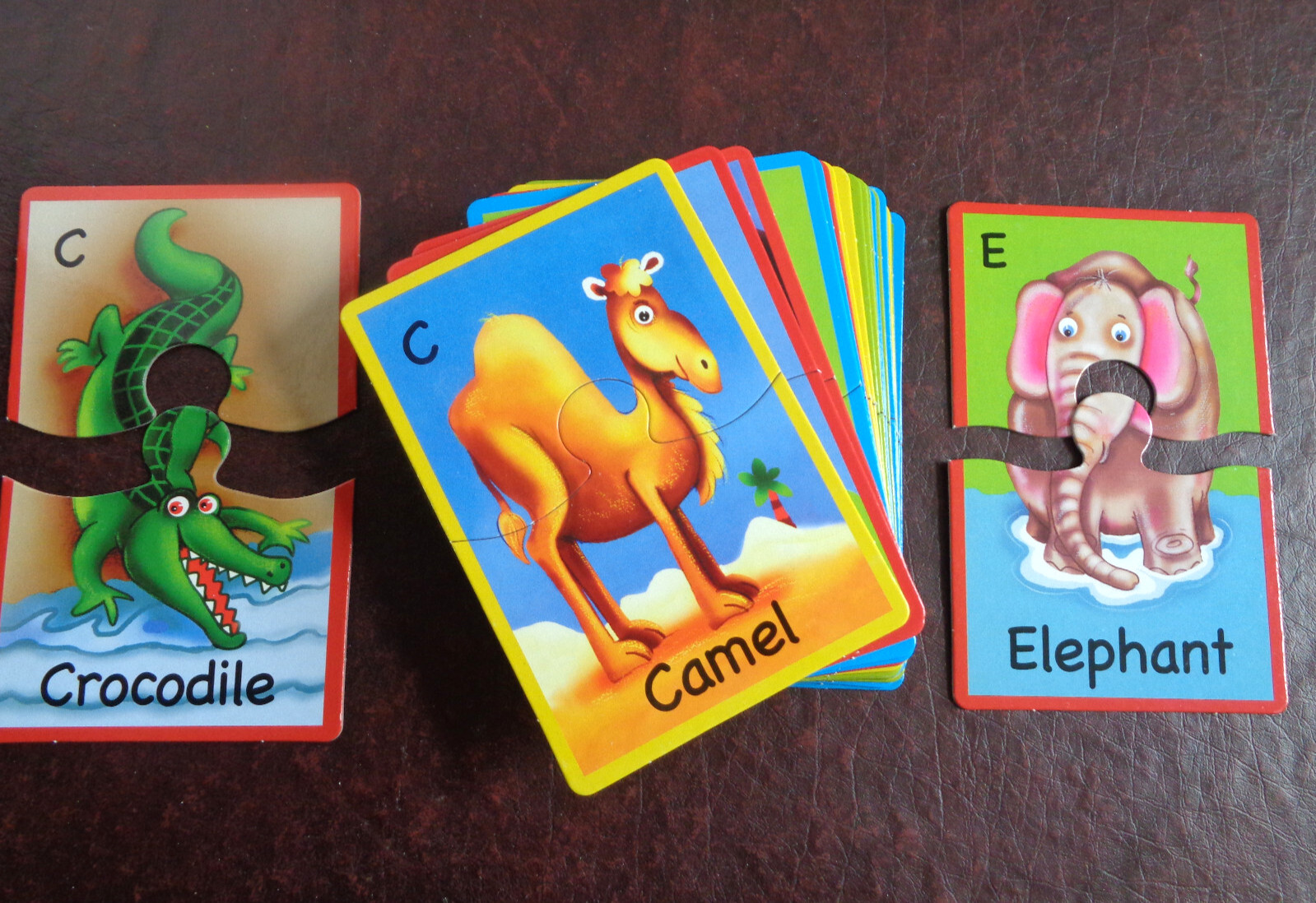 FIRST WORDS Puzzle Set~House-Animals-Simple Words Early Childhood Development