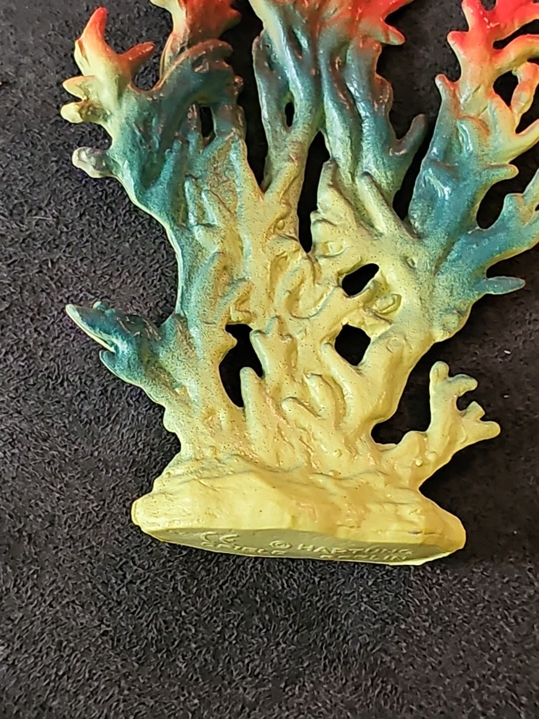 Unbranded Rubber Sea Life Plant Figure- Made In Berlin- 2.5 Inches W, 3.5 In T