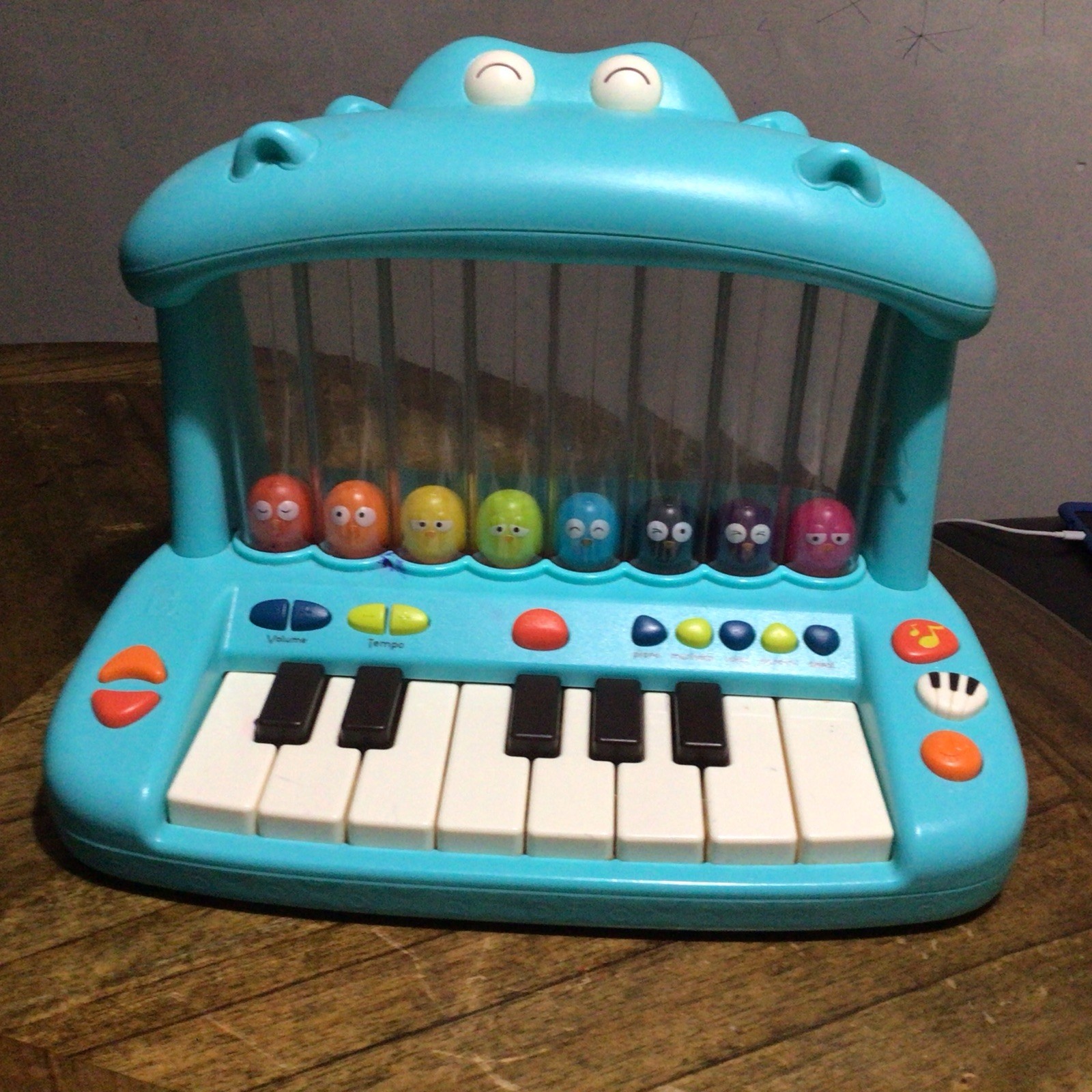 B Toy Hippo Pop-Musical Toy Keyboard -Play Piano Songs, Sounds and Lights