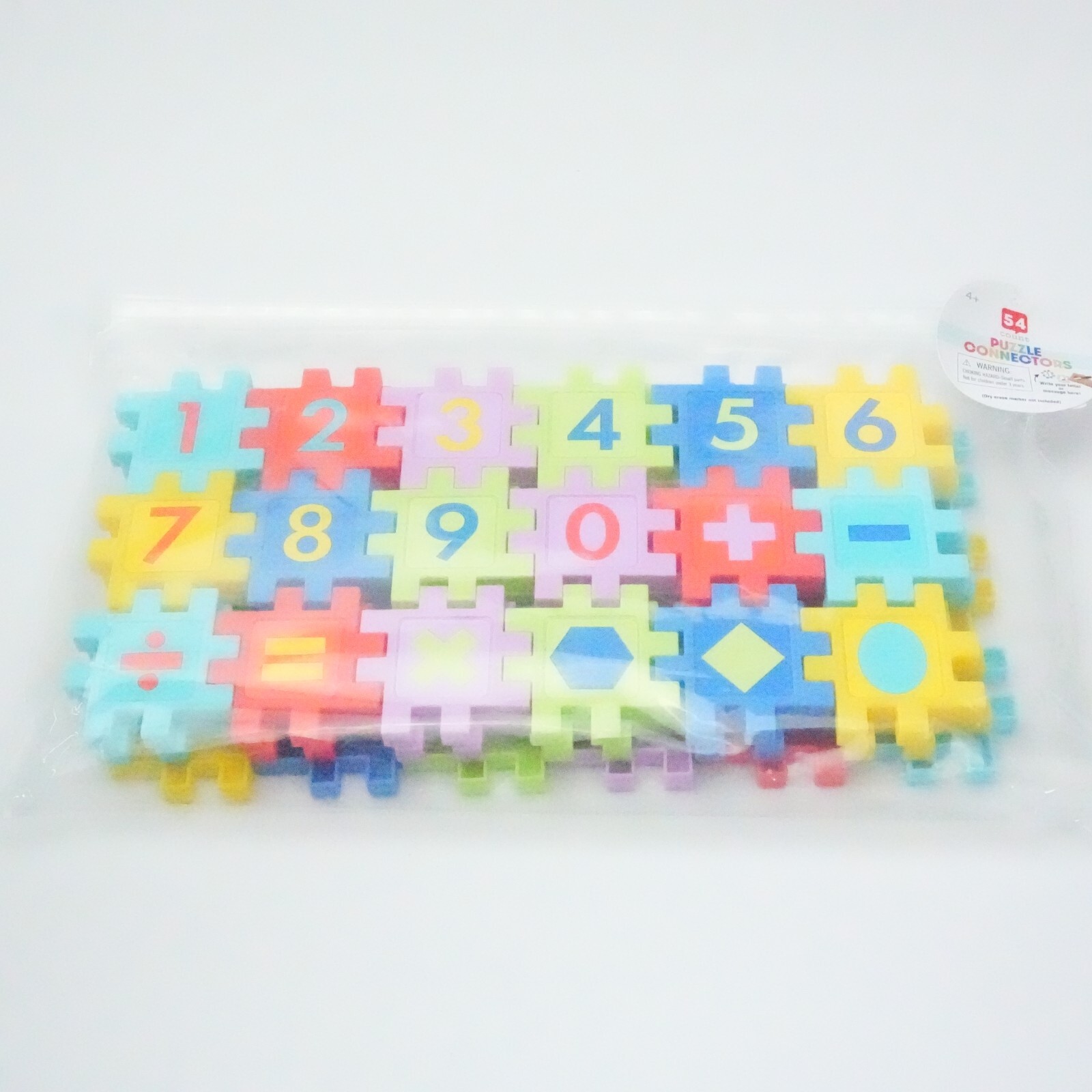 54 Ct Puzzle Connectors Lowercase & Uppercase Letters & Extra Symbols & Numbers