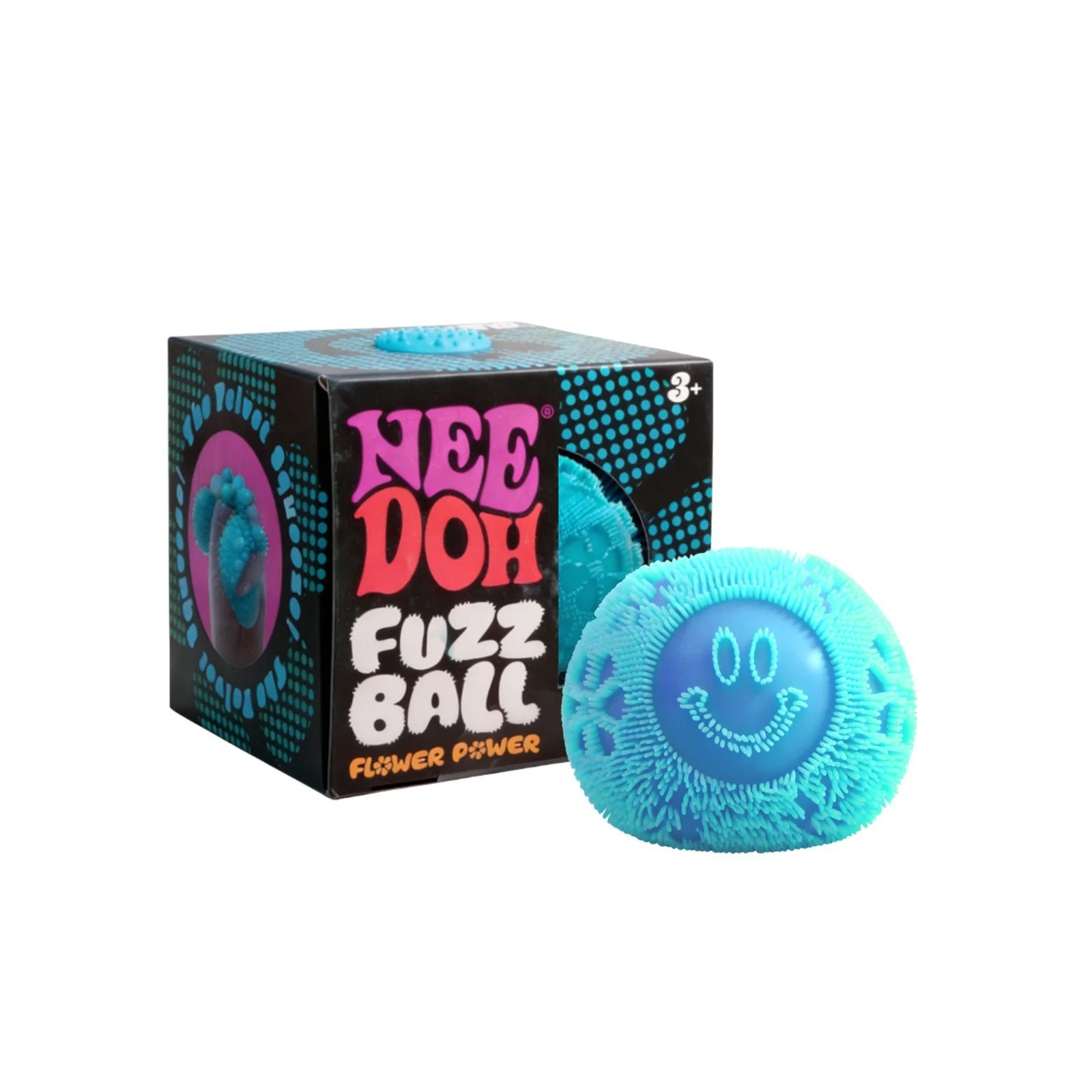 Schylling Fuzz Ball Flower Power Fidget Cube Squishy Stress ADHD Focus