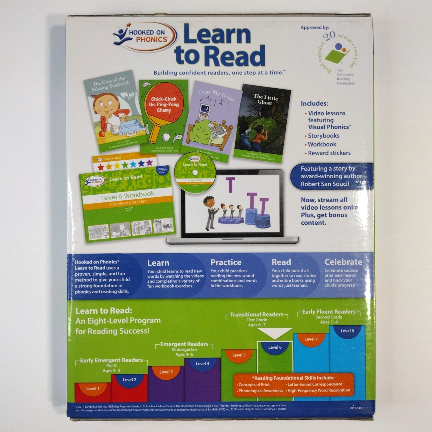 Hooked On Phonics 1st Grade Level 6 Transitional Readers Ages 6-7 COMPLETE 2017