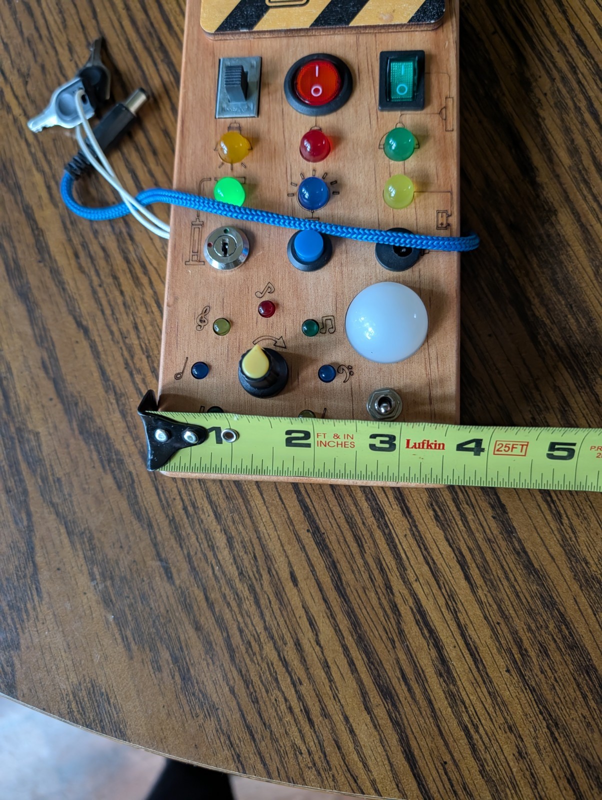 Montessori Sensory Board for Kids and Youth / Buttons / Switches / Lights