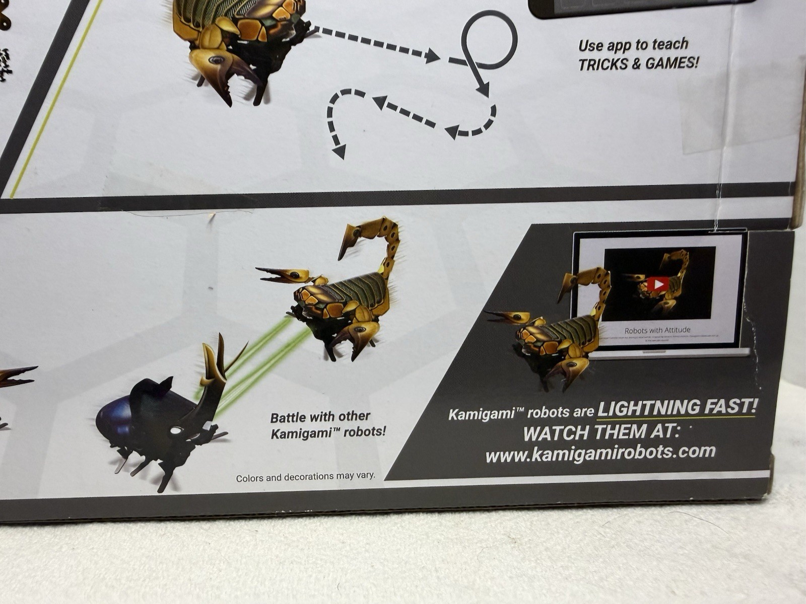 Kamigami Robots Scarrax Robotic Scorpion STEM Building Kit Open Box Unassembled
