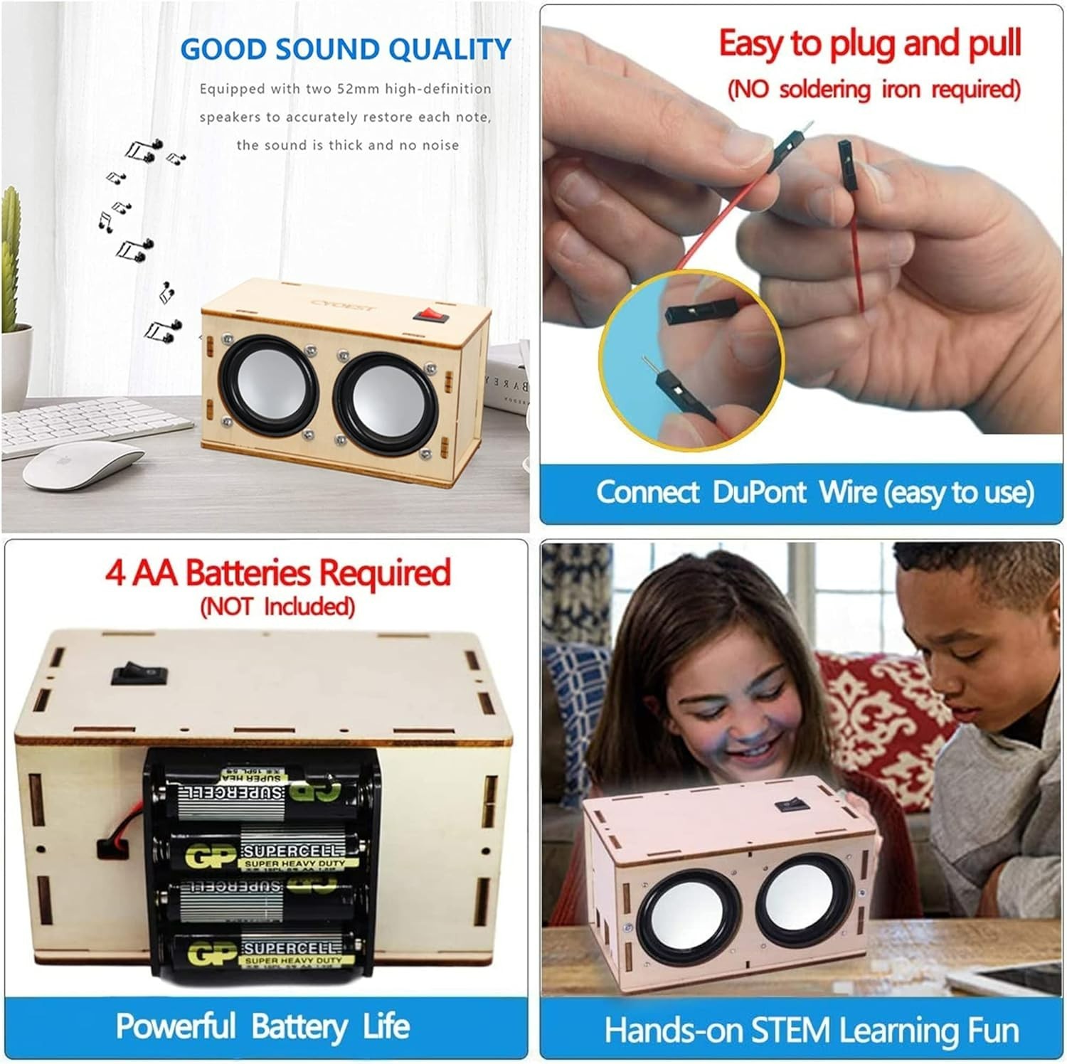 Educational DIY Bluetooth Speaker Kit – Perfect STEM Gift for Teens & Adults