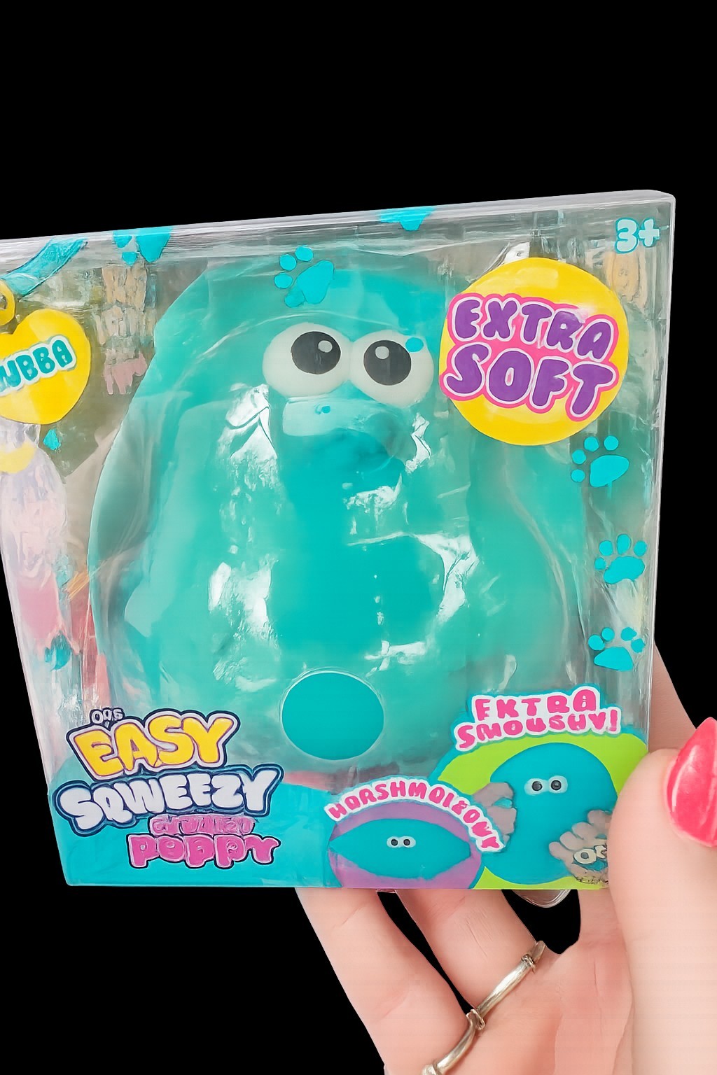 ORB Easy Squeezy Chunky Puppy Extra Soft Blue Squeeze Toy 3+