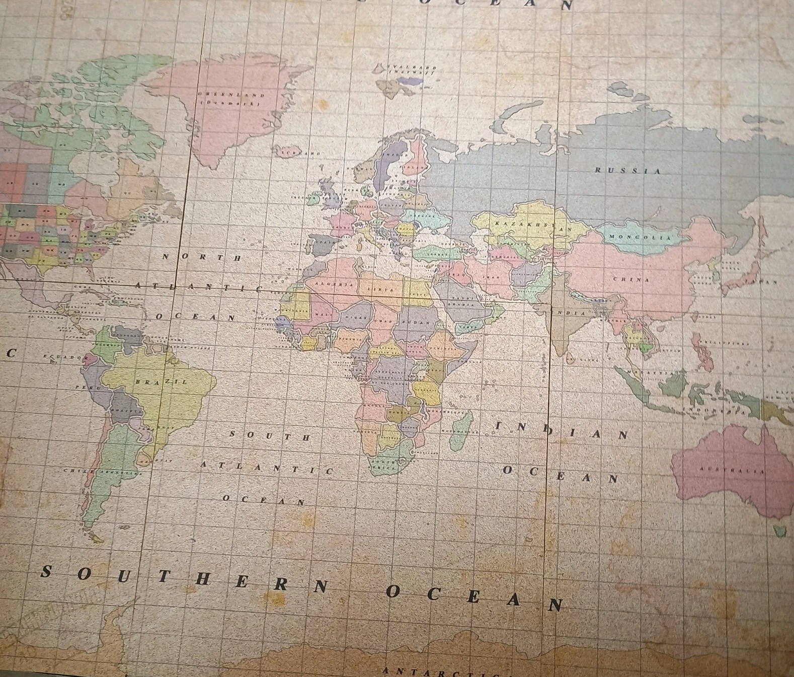 Miss Wood Woody Map Puzzle World Educational Kids or Adults Map with Pins