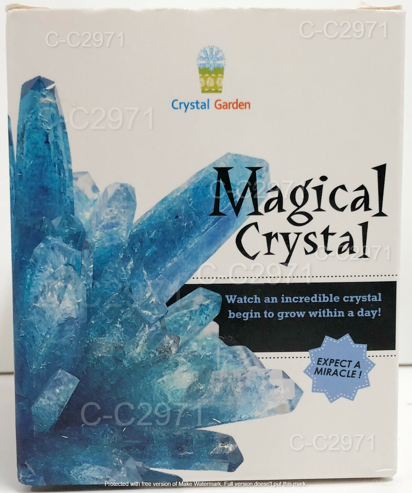 Magic Crystal Growing Kit Mystic Garden Science Experiment Blue Red Yellow Green