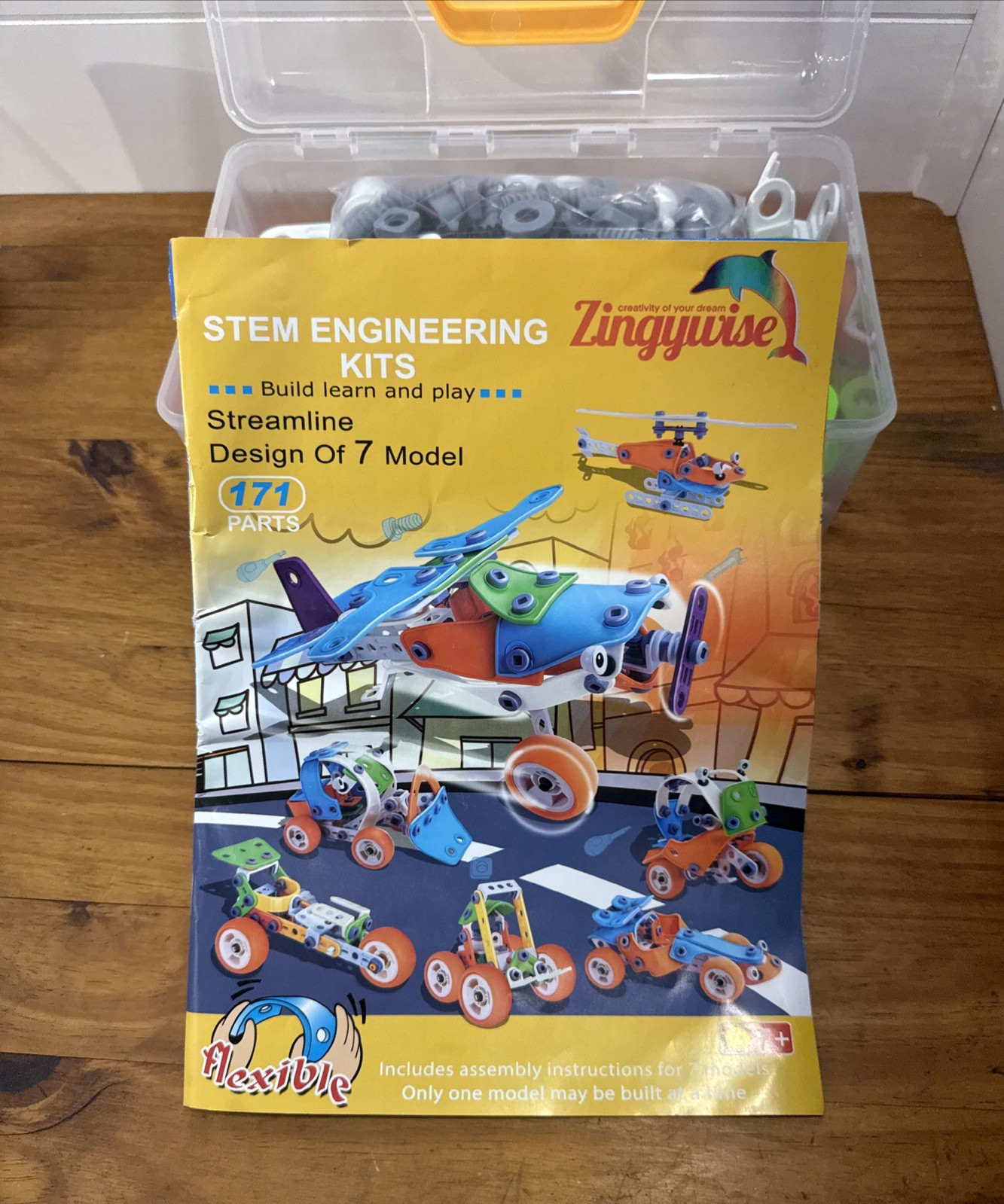 STEM 7-in-1 Engineering Building Kit Zingywise Construction Learning Toy