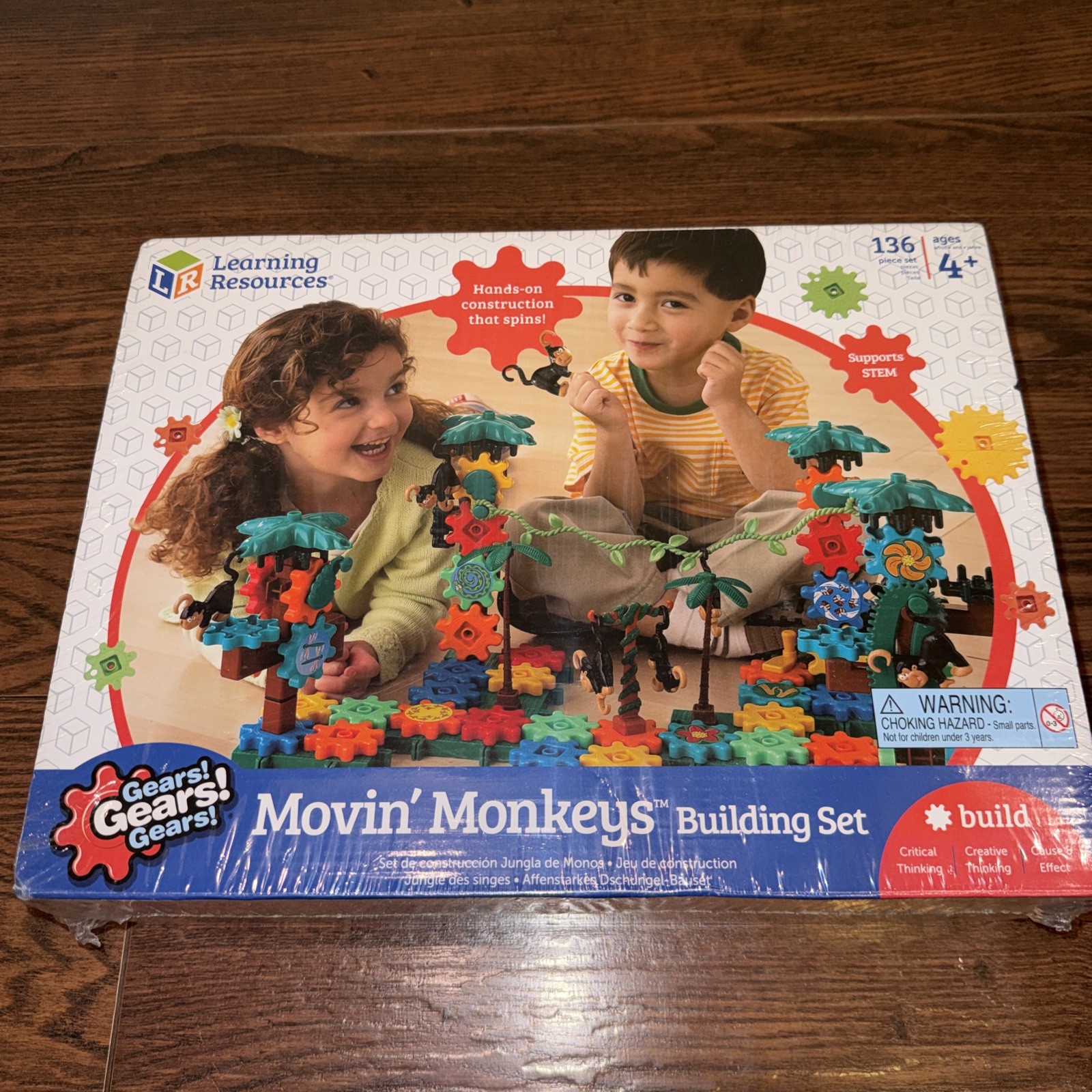 Learning Resources Gears! Gears! Gears! Movin Monkeys STEM Building Set Ages 4+