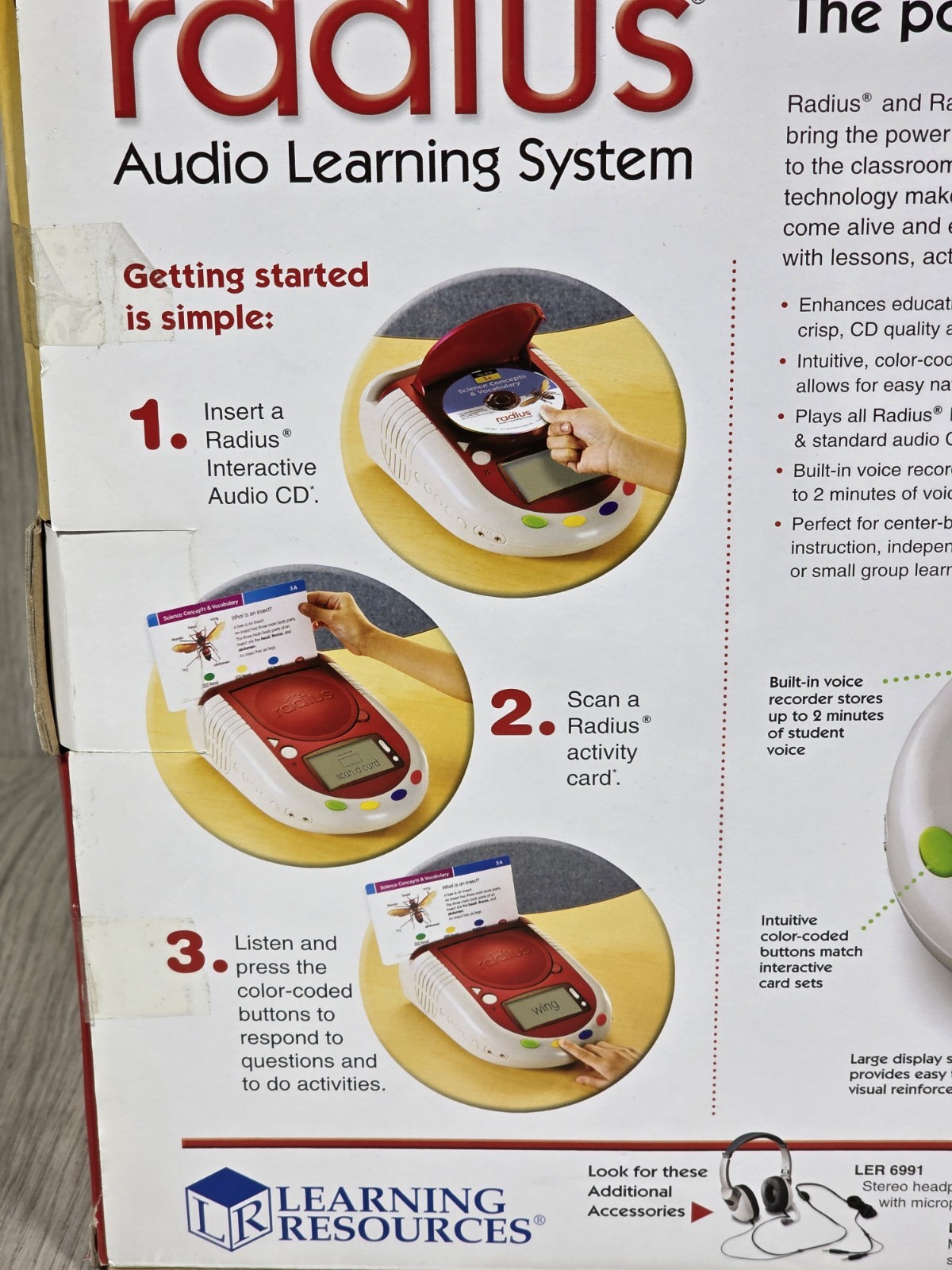 Learning Resources Radius Audio Learning System LER 6910 – NEW –