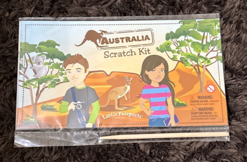 LITTLE PASSPORTS Global Adventures Australia Scratch Kit New