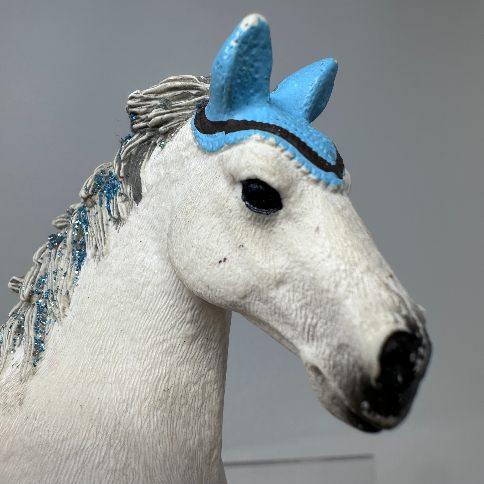 Schleich Hanoverian Mare Tournament Figure White Horse Stallion Animal Figurine