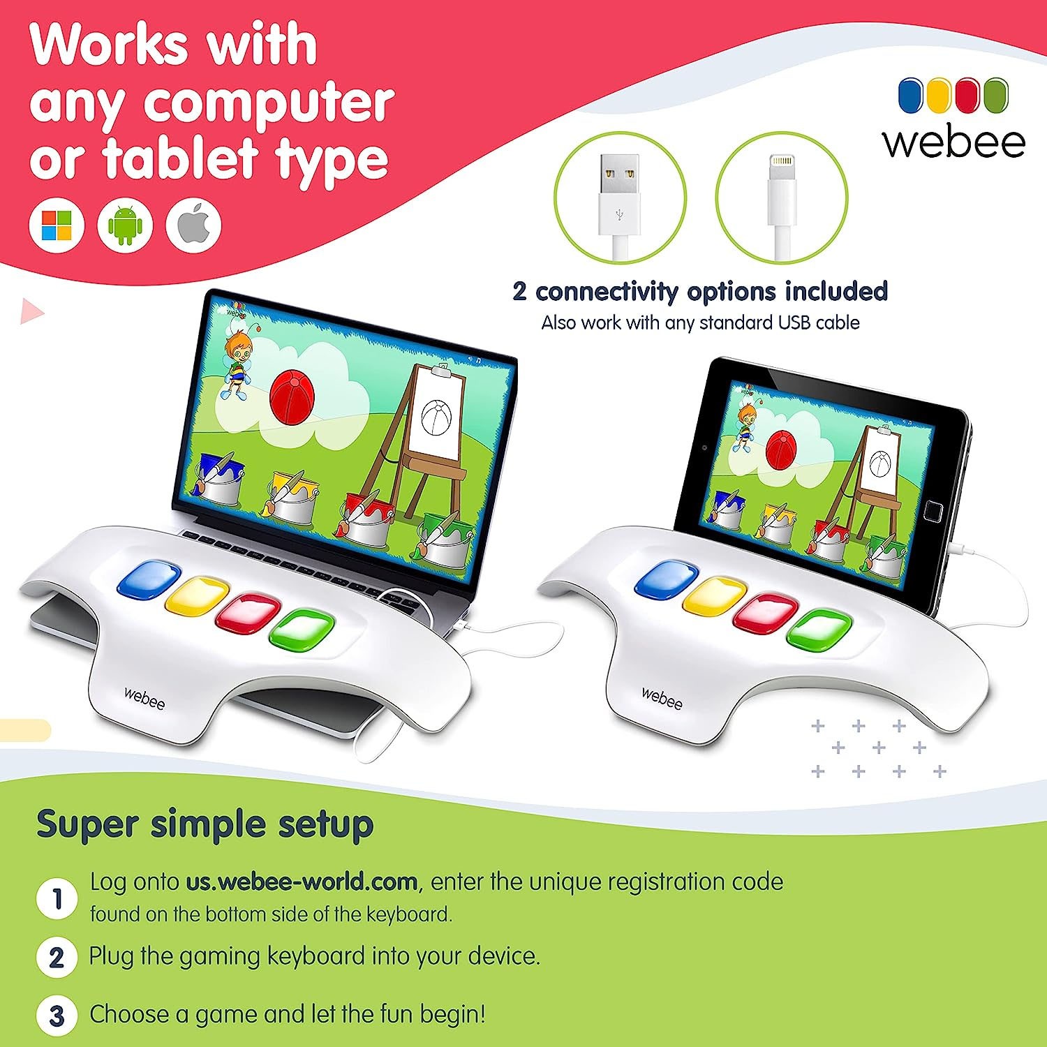 Webee Toddler and Children’s Learning Game Console For Ages 2-6