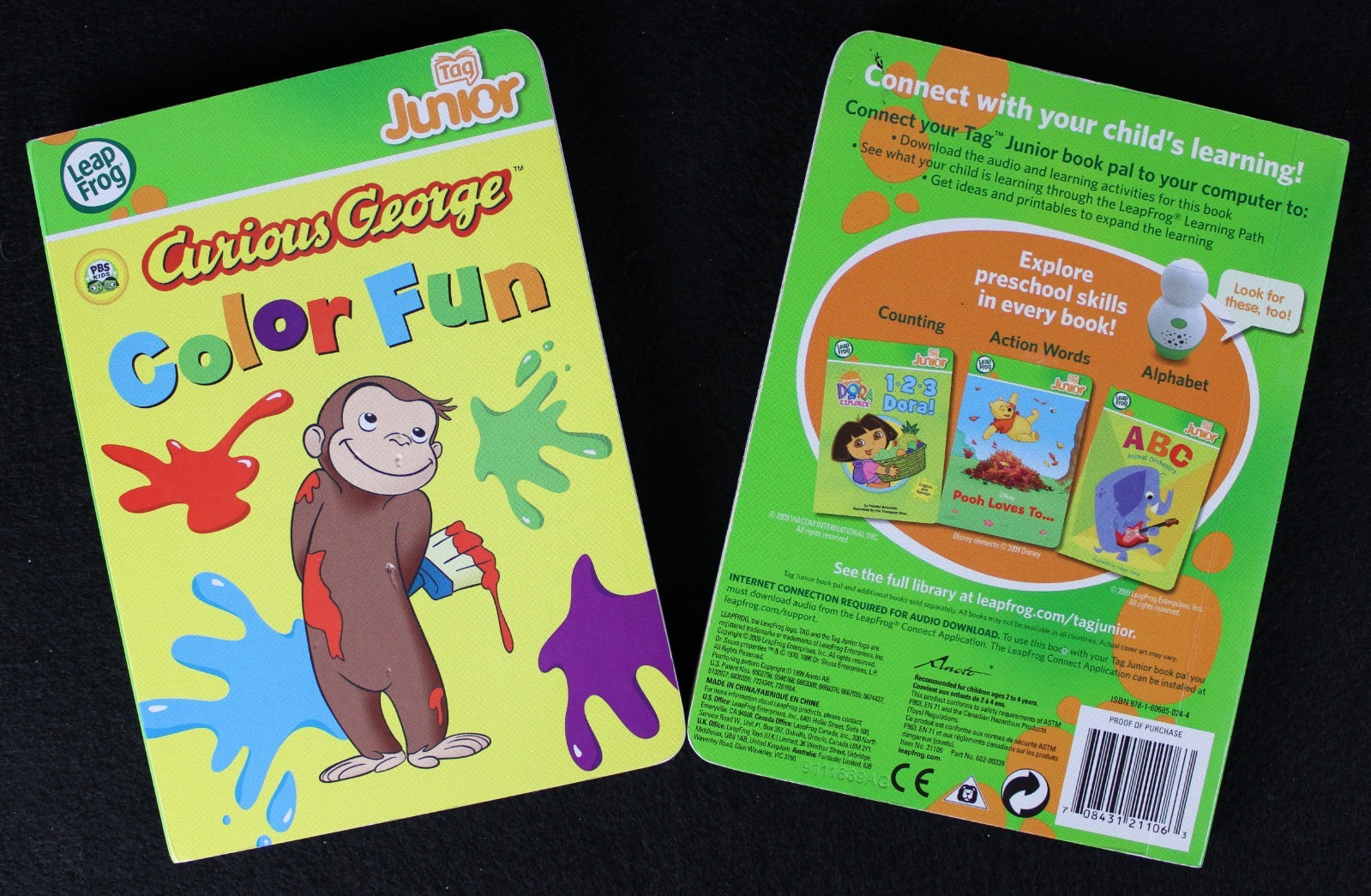 Set of 6 Leap Frog Tag Junior Books (new), Toy Story Pal Reader & Carrying Case