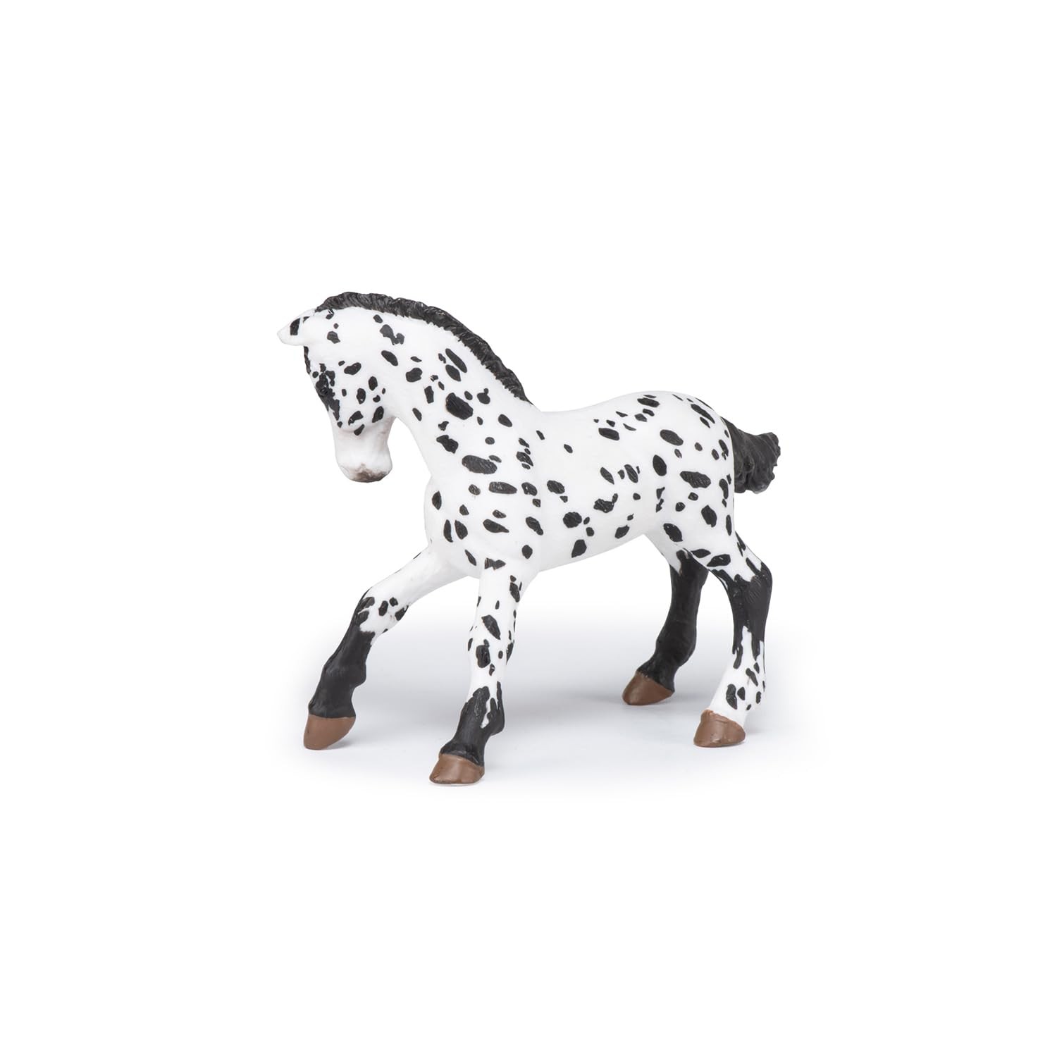 Papo – Hand-Painted – Figurine – Horses,Foals and Ponies – Black Appaloosa Foal