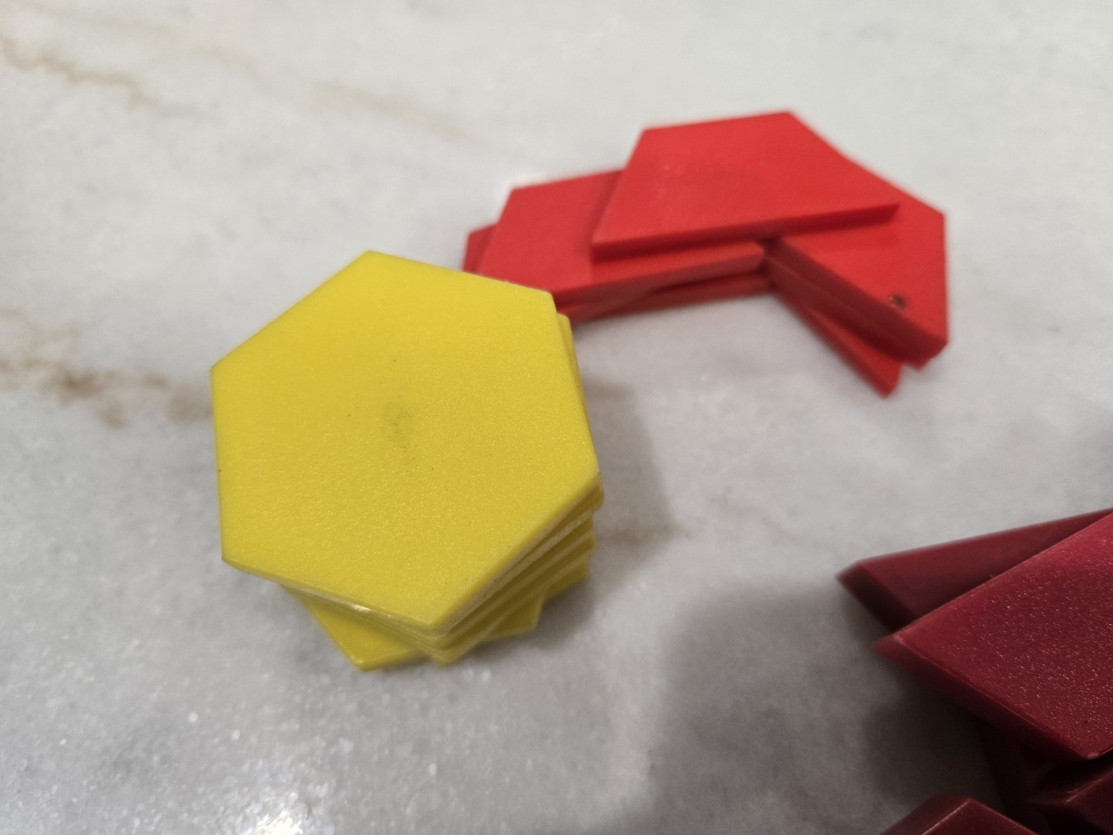 Math Manipulatives Plastic Tangram Pattern Blocks… 229 Pieces!