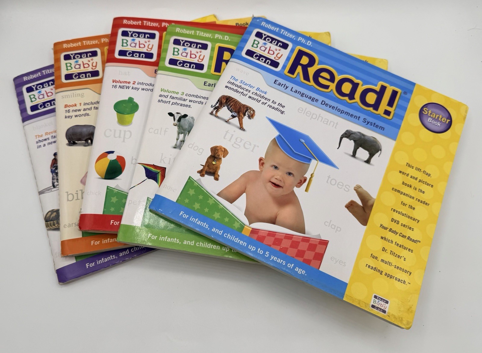 Your Baby Can Read Learn Set / DVDs Books Cards Bundle Lot of 16