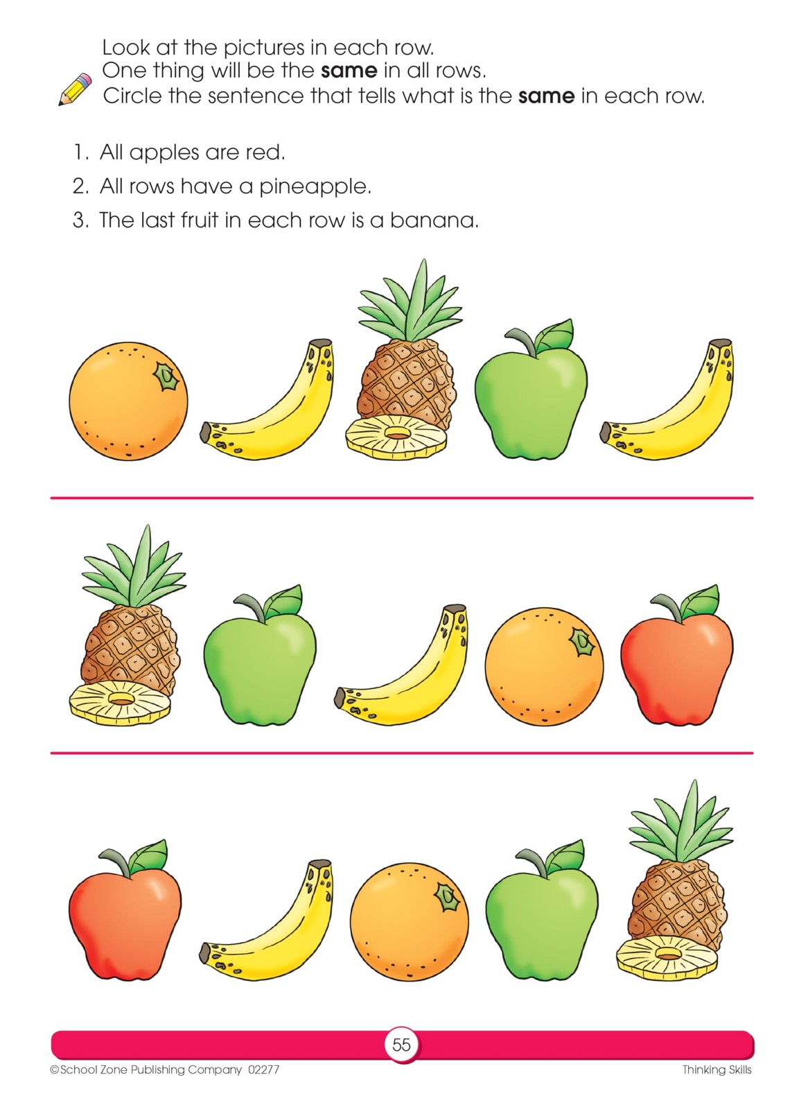 School Zone Thinking Skills Workbook: 64 Pages, Preschool, Kindergarten,…
