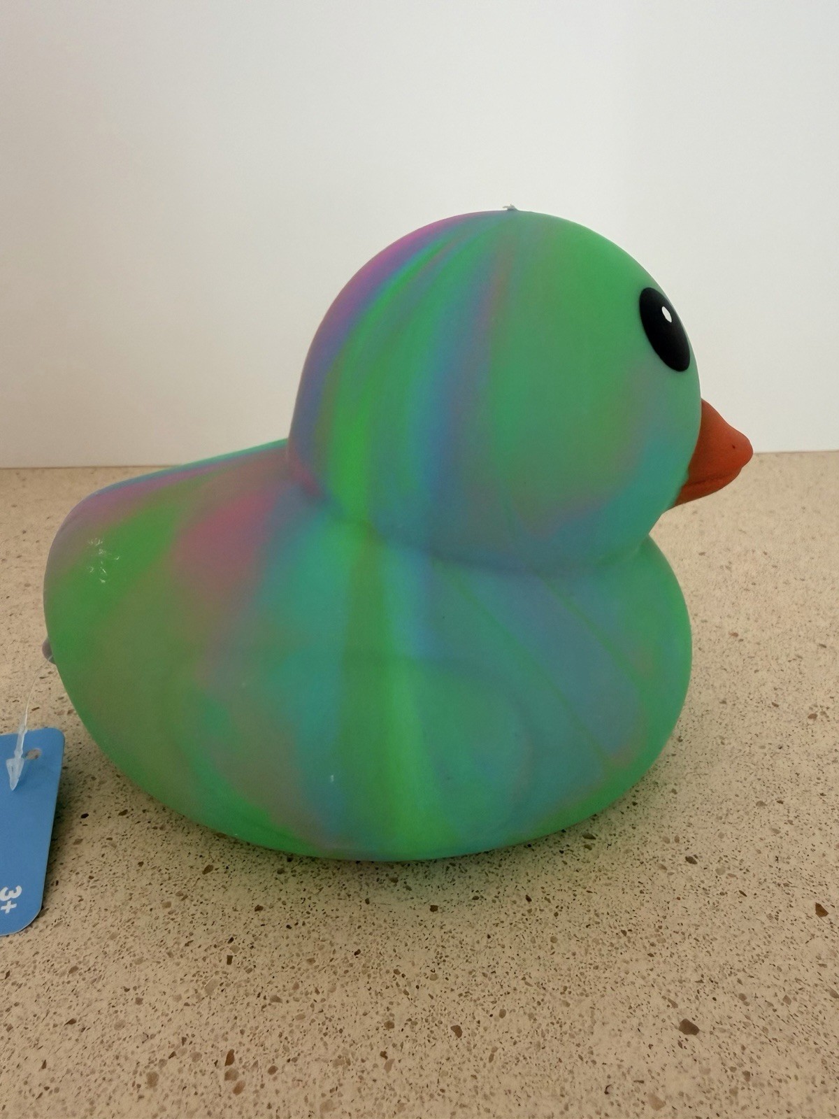 New TikTok Viral Squeeezy Jumbo Squishy Duck Tie-Dye Sensory Toy