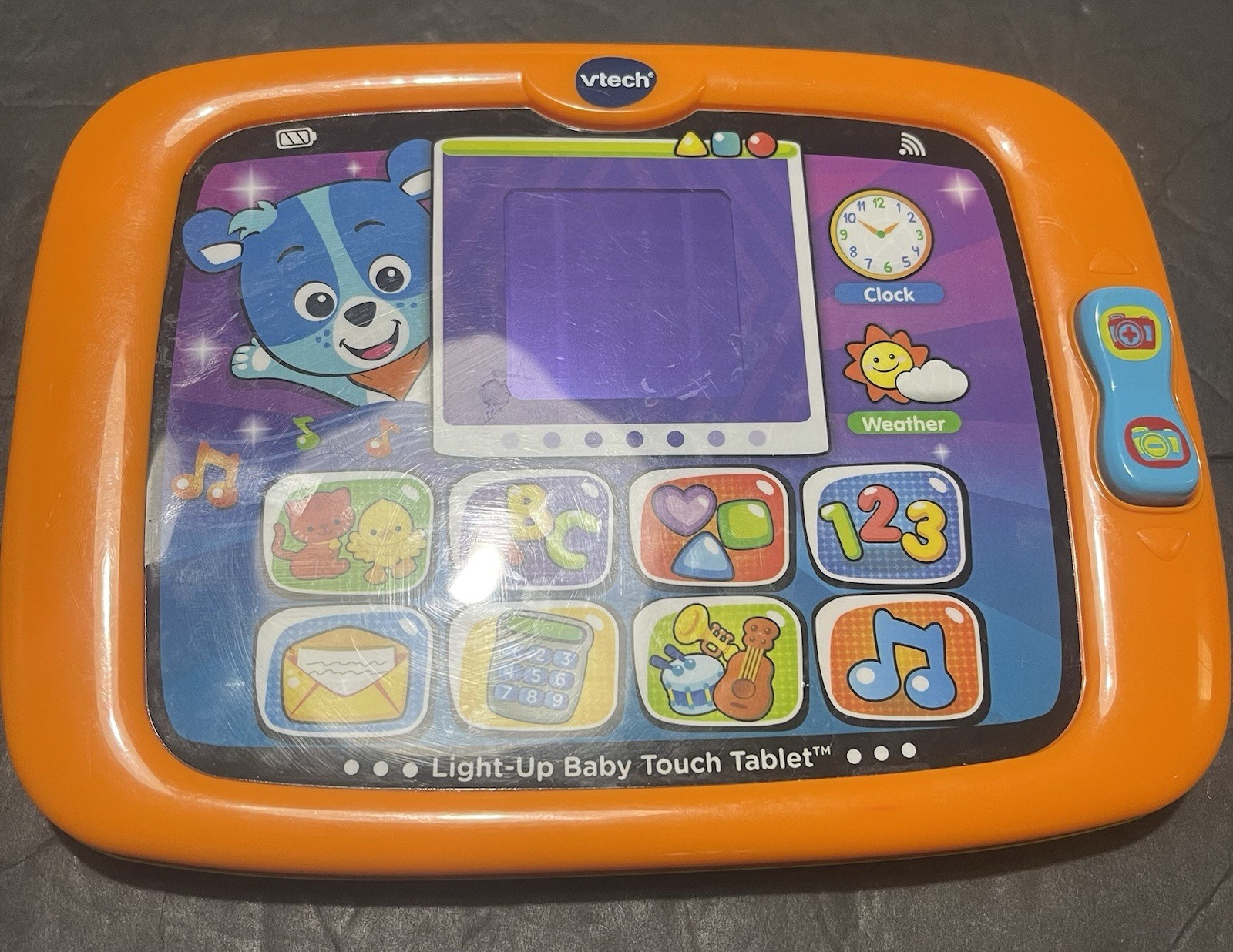 Vtech Green/Orange Light-Up Baby Touch Tablet #1514 Kids Tablet – Works Great